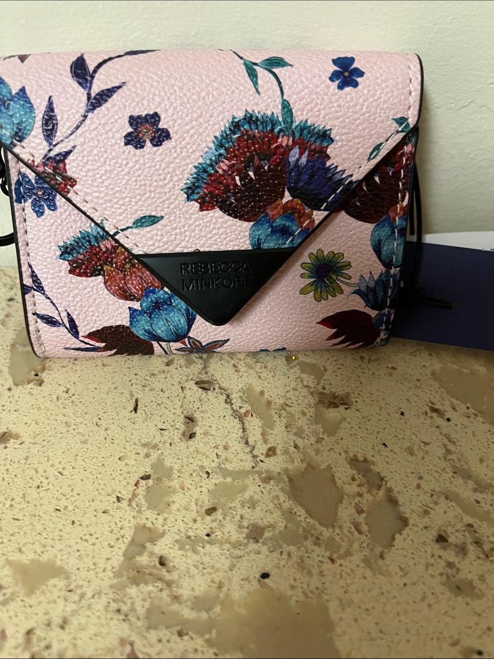 NWT Rebecca Minkoff Pink Floral Envelope Wallet (tag attached), no dust bag.